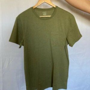 J.Crew Men Slim-Washed Olive T-Shirt Men Size Med
